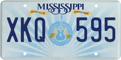 MS license plate XKQ595