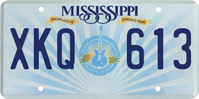 MS license plate XKQ613