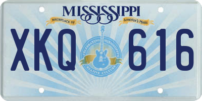 MS license plate XKQ616
