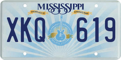 MS license plate XKQ619