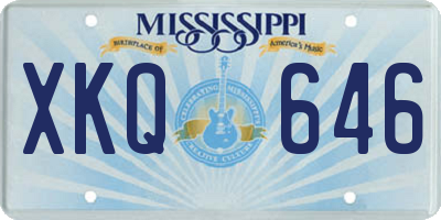 MS license plate XKQ646
