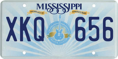 MS license plate XKQ656
