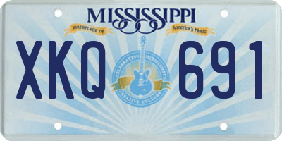 MS license plate XKQ691