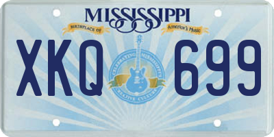 MS license plate XKQ699