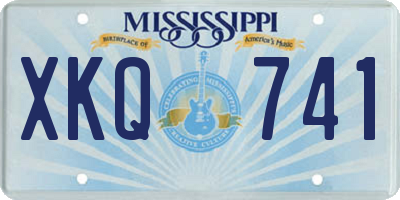 MS license plate XKQ741