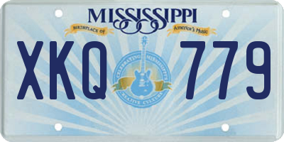 MS license plate XKQ779
