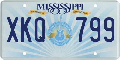 MS license plate XKQ799