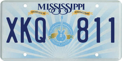 MS license plate XKQ811