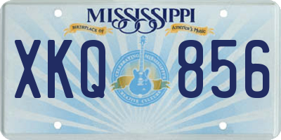 MS license plate XKQ856