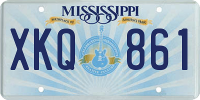 MS license plate XKQ861