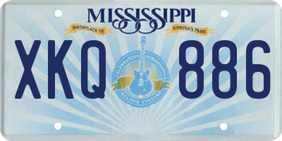 MS license plate XKQ886