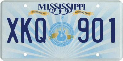 MS license plate XKQ901