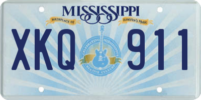 MS license plate XKQ911