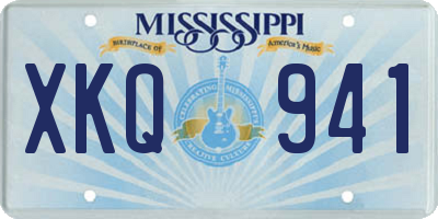 MS license plate XKQ941