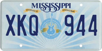 MS license plate XKQ944