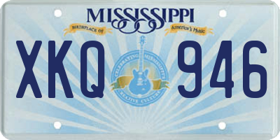 MS license plate XKQ946