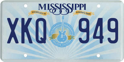 MS license plate XKQ949