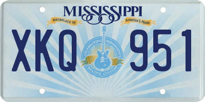 MS license plate XKQ951
