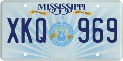 MS license plate XKQ969
