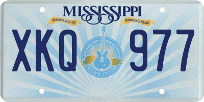 MS license plate XKQ977
