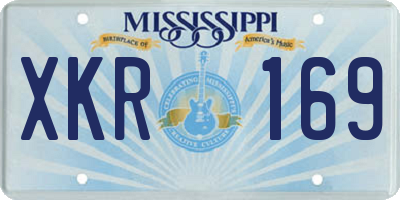 MS license plate XKR169