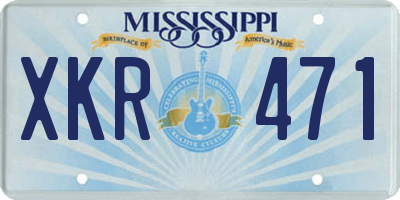 MS license plate XKR471