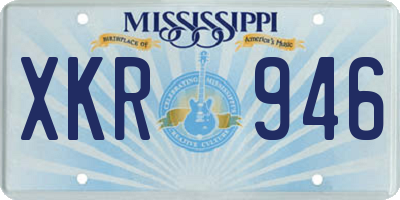 MS license plate XKR946