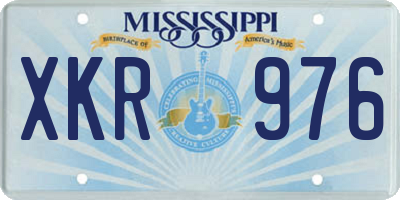 MS license plate XKR976