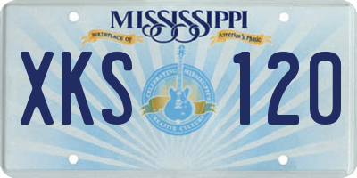 MS license plate XKS120
