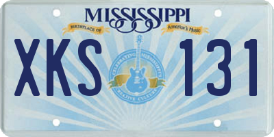 MS license plate XKS131