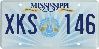 MS license plate XKS146