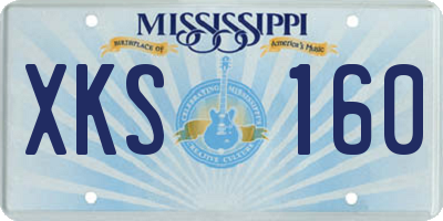 MS license plate XKS160
