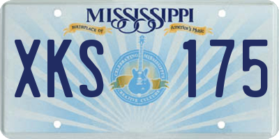 MS license plate XKS175