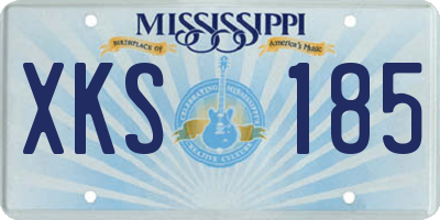MS license plate XKS185