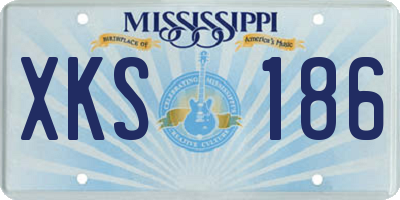 MS license plate XKS186