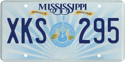 MS license plate XKS295