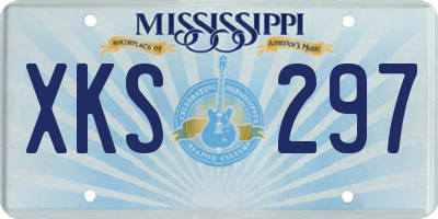 MS license plate XKS297
