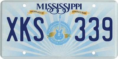 MS license plate XKS339