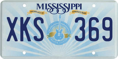 MS license plate XKS369