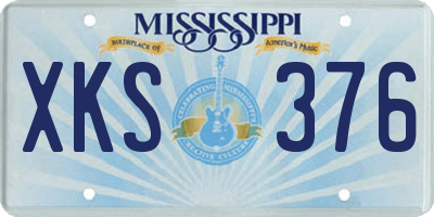 MS license plate XKS376