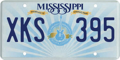 MS license plate XKS395