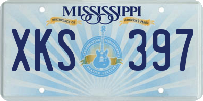 MS license plate XKS397