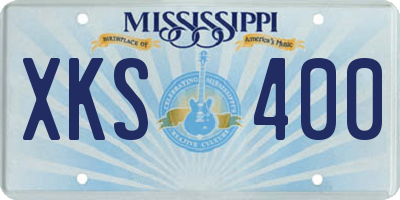 MS license plate XKS400