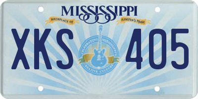 MS license plate XKS405