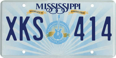 MS license plate XKS414