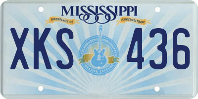MS license plate XKS436