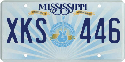 MS license plate XKS446