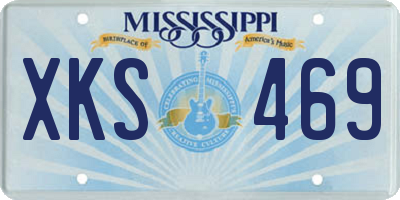 MS license plate XKS469