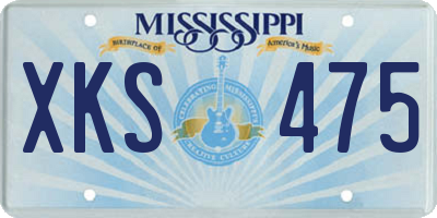 MS license plate XKS475