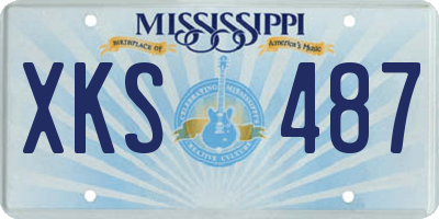 MS license plate XKS487